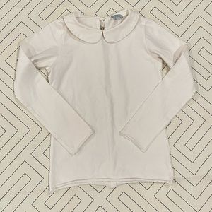 Club Cinq Ivory Longsleeve Peter Pan Collar Top